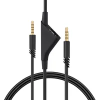 kwmobile Kopfhörerkabel kompatibel mit Logitech Astro A50 / A40TR / A40 / A30 / A10 - Ersatz Kabel 200 cm mit Lautstärkeregler - 3.5mm Klinke