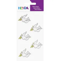 Brunnen Sticker Textil Taube mit Zweig
