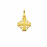 Kettenanhänger ADELIA ́S "Kreuzanhänger 585 Gold ( 14K )", gold, Schmuckanhänger, Damen, Gold, Kettenanhänger, Goldanhänger Kreuz