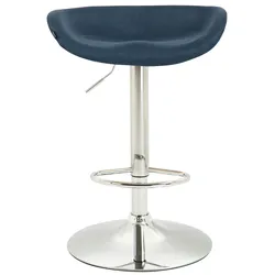 CLP Barhocker Anaheim Stoff blau/chrom