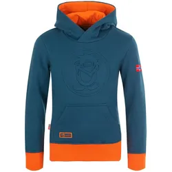 Kinder Kapuzenpulli Lillehammer Mystik Blau / Orange One Size