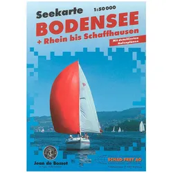Bodensee - Rhein bis Schaffhausen See-Karte