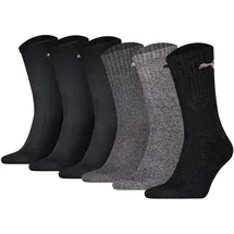 Puma Tennissocken 6er Pack Schwarz/Grau 43-46
