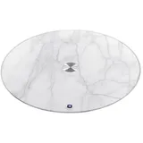 LEONARDO Platte Marble 33 cm Glas Weiß