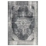 Qiyano Teppich Kurzflorteppich Hikina 100 Grau 160 x 230 cm, rechteckig, Höhe: 0.9 mm grau 160 cm x 230 cm x 0.9 mm