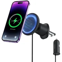 Baseus Magnetische KFZ-Halterung CW01 für Lüftungsgitter mit Kfz-Ladegerät, USB-C,