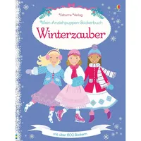 Usborne Verlag Mein Anziehpuppen-Stickerbuch: Winterzauber