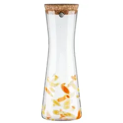 Sonnenglas Lichtkaraffe 1000ml C1 (Orangene Sprenkel Edition)
