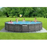 Premium Frame Pool Set Prism Greywood Ø 549 x 122 cm 26744GN