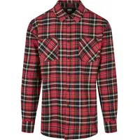 URBAN CLASSICS Checked Roots Hemd Red / Black M