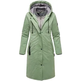 Marikoo Winterjacke "Ledalaa", Damen, Gr. S, grün (dusty jade), Obermaterial: 55% Polyester, 45% Nylon. Innenseite: 100% Polyester. Futter: 100% Polyester. Wattierung: 100% Polyester, Jacken Winterjacke, mit großer Kapuze