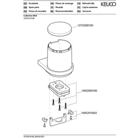Keuco Seifenspender Moll 180ml Verchromt/Weiß