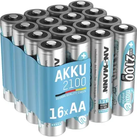 Ansmann Akku AA 2100 mAh 16 St.