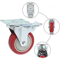 vidaXL Lenkrollen 16 Stk. 100 mm