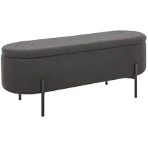 SalesFever Hockerbank aufklappbar, mit Stauraumfunktion - Anthrazit - 369494