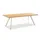 Niehoff Solid Gartentisch 280 x 95 x 76 cm Aluminium/Teak gebürstet Ivory/Holzfarben