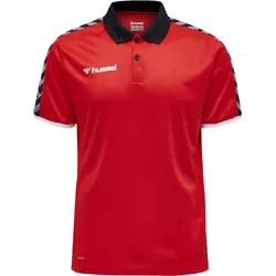 HUMMEL AUTHENTIC FUNCTIONAL Herrren Sport-Poloshirt rot/schwarz - XL