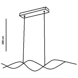 Fabas Luce Sinuo Pendelleuchte LED 3666-45-102,