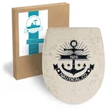 Calmwaters WC Sitz Motiv Marine Absenkautomatik Abnehmbar Thermoplast 26LP5406