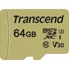 microSDXC Class 10 500S UHS-I U3 V30 + SD-Adapter 64 GB