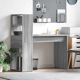vidaXL Schreibtisch Grauer Sonoma