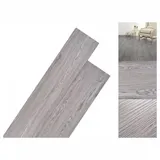 vidaXL Pvc Laminat Dielen 5,26 m2 2 mm Dunkelgrau Vidaxl