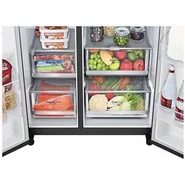 LG GSXV90MCDE Side-by-Side (635 l, 1775 mm hoch, Schwarz)