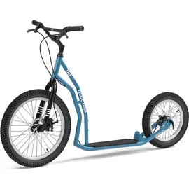 Yedoo Scooter Yedoo Four Tretroller mit Luftreifen 20/16 und Scheibenbremsen Blau Blau