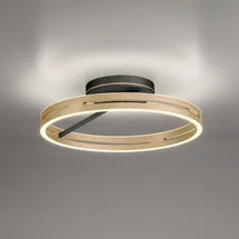 Pure Loop 1 rund schwarz/ivory gold