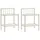 vidaXL Nachtschrank 2 Stk. 50,4 x 34,5 x 232 cm Transparent/Weiß