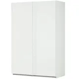 Möbel Kraft Schwebetürenschrank ¦ weiß ¦ Maße (cm): B: 153 H: 223 T: 60.5