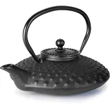 Lacor 68664 Teekanne Eisen Geschmolzen schwarz 0, 7 L, Gusseisen, Black, 22 x 20 x 10 cm