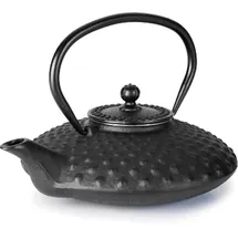 Lacor 68664 Teekanne Eisen Geschmolzen schwarz 0, 7 L, Gusseisen, Black, 22 x 20 x 10 cm