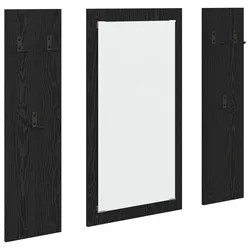 vidaXL Wandmontierter Kleiderständer Schwarze Eiche 96 x 1.5 x 90 cm
