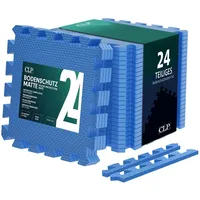 CLP Bodenschutzmatten 30x30 cm, blau/24er-Set