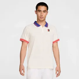 Nike Court Heritage Tennis Poloshirt Herren 110 - pale ivory/lt crimson