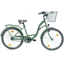 T&Y Trade 24 Zoll Kinder Mädchen City Fahrrad Bike Rad Nexus Nabenschaltung STVO Beleuchtung Reflex Mint 3 Gang