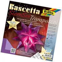 Folia Faltbl„tter Bascetta-Stern, violett-transparent