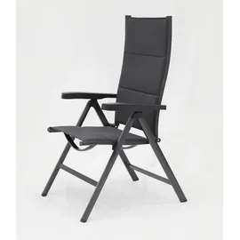 bel-sol Gartenstuhl Victoria 64,5 x 74 x 112,5 cm grau klappbar