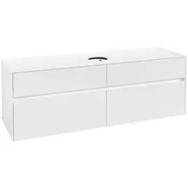 Villeroy & Boch Collaro Waschbeckenunterschrank C04900DH 160 x 55 cm Glossy White
