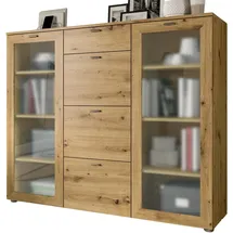 inn.furn Kommode Eiche Artisan 135 cm, Soft-Close-Funktion Dante
