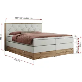 MKS Veneto King 180 x 200 cm H4 Weiß