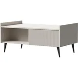 WFL GROUP Arysa Beige Walnuss 100 x 45 x 60 cm