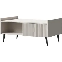WFL GROUP Arysa Beige Walnuss 100 x 45 x 60 cm