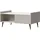 WFL GROUP Arysa Beige Walnuss 100 x 45 x 60 cm