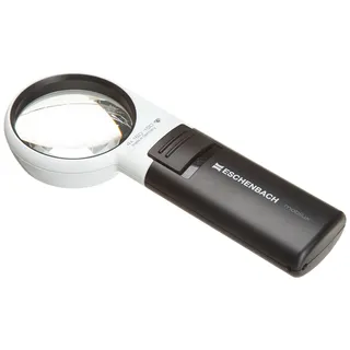 Eschenbach 151141 Handlupe mit LED-Beleuchtung Vergrößerungsfaktor: 4 x Linsengröße: (Ø) 60 mm