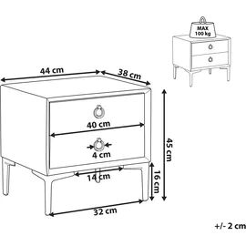 Beliani Nachttisch SEZANNE