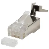 Logilink Netzwerkanschluss - RJ-45 (M) - 8 mm - CAT 7a (Packung mit 10)