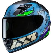 HJC Helmets Y10 Schwarz/Blau L
