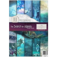 ITD Collection RP040 Reispapier, The Search for Atlantis, 29,7 x 21 cm